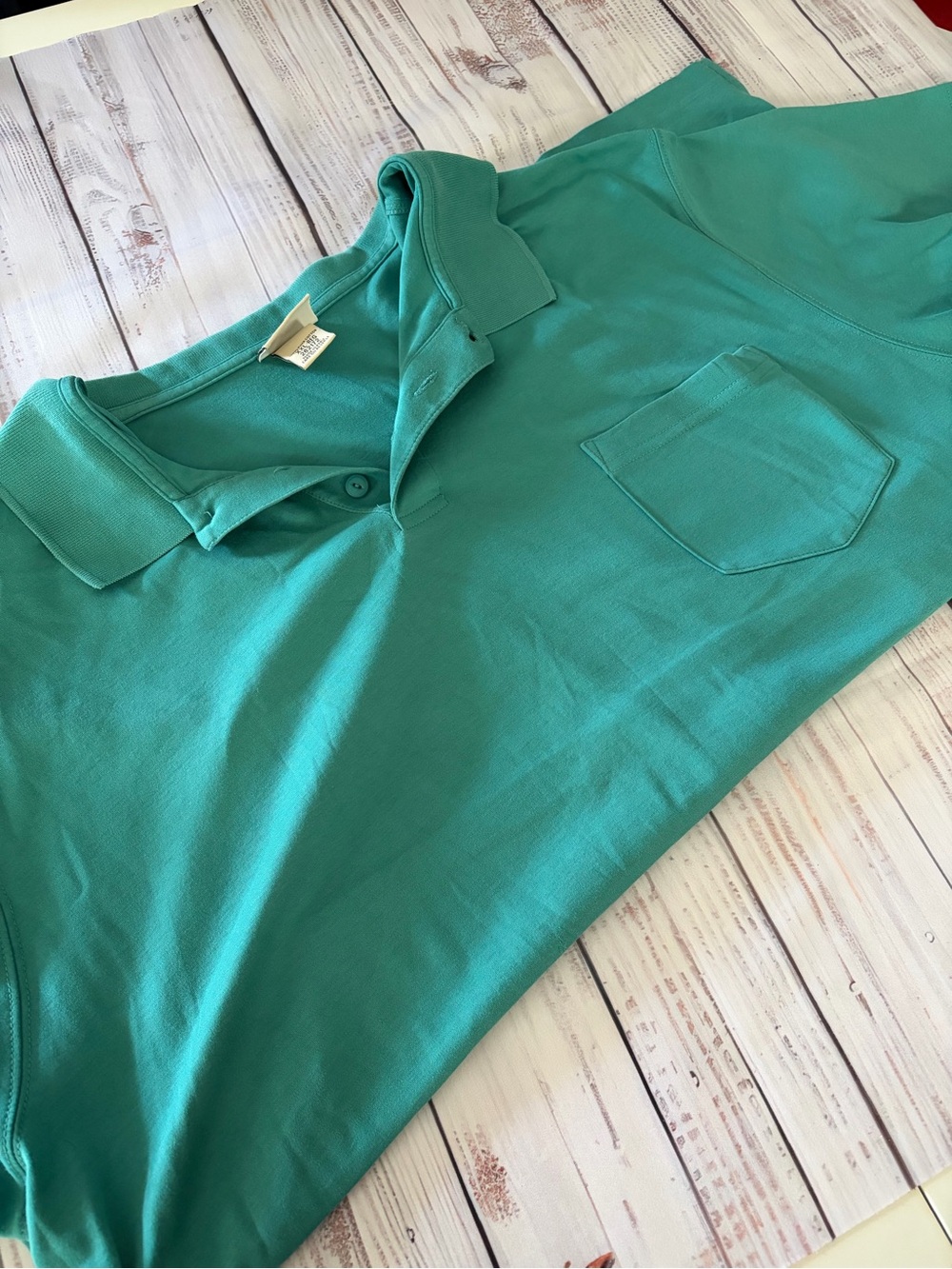 Teal Green LL Bean Polo